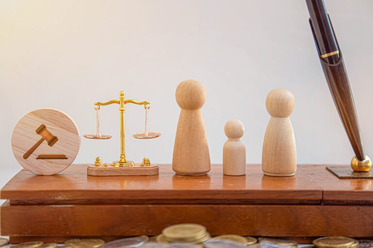 judge and scales of justice in background. Family law, court, divorce, child custody concept